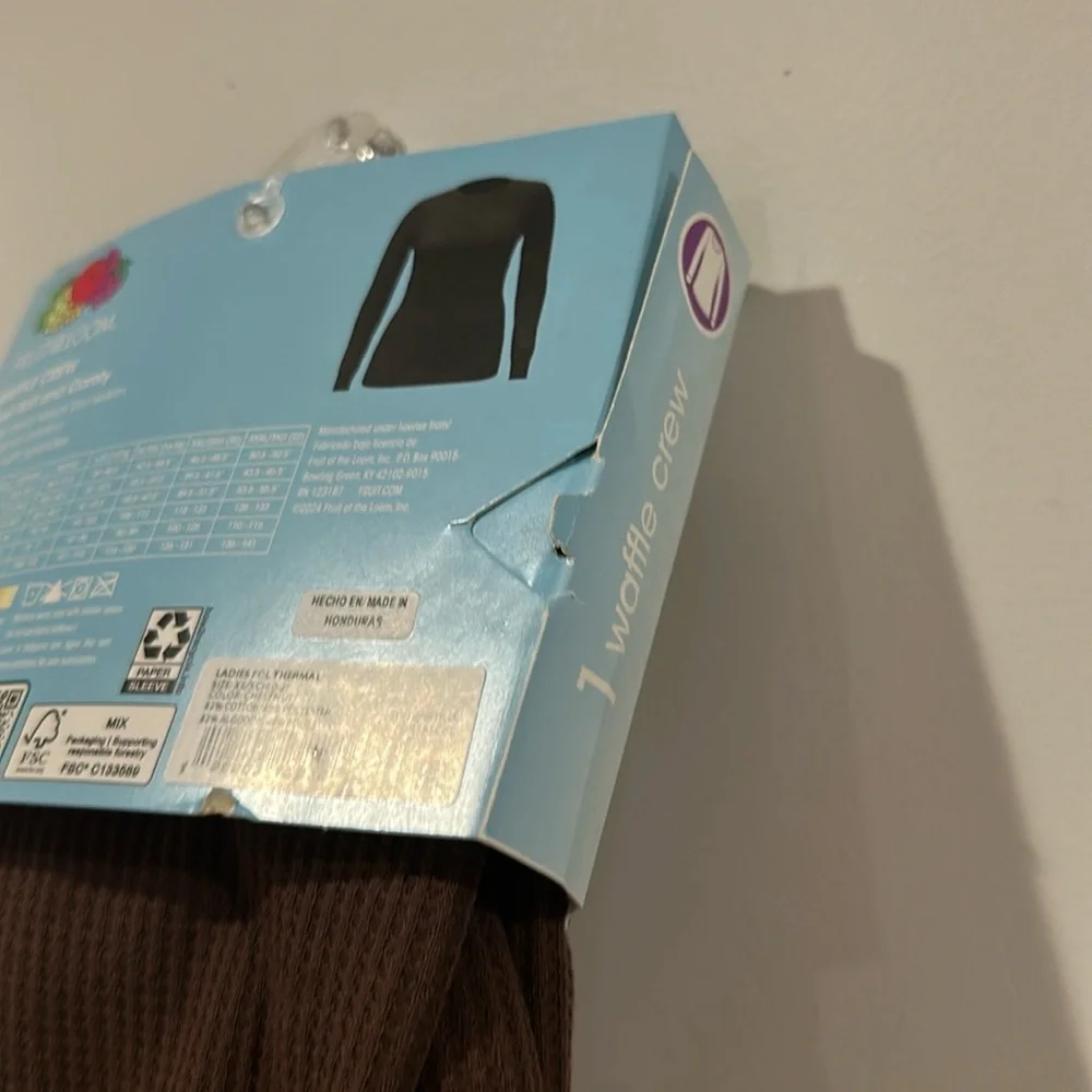 Fruit of the Loom Women's Recycled Waffle Thermal Bottom and Top Size XS - Picture 15 of 16